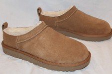 NIB UGG WOMEN'S MICRO MINI SUEDE SHEARLING LINED BOOTS CHESTNUT US 6 EU 37