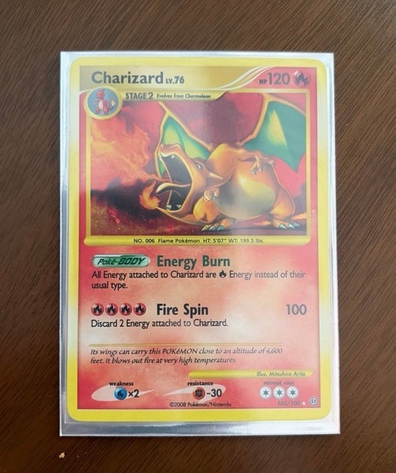 Charizard 103/100 Stormfront Secret Rare Holo English 2008 Pokémon TCG