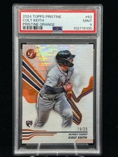 Colt Keith 2024 Topps Pristine Orange RC /25 PSA 9 Tigers SP Low Pop Rookie