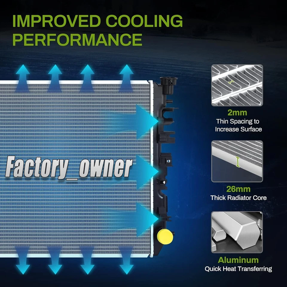 NEW Quality RADIATOR Fits 1988-1994 BMW 5 Series E34 E36 E39 520i 525i 1989 1991 - image 3 of 4