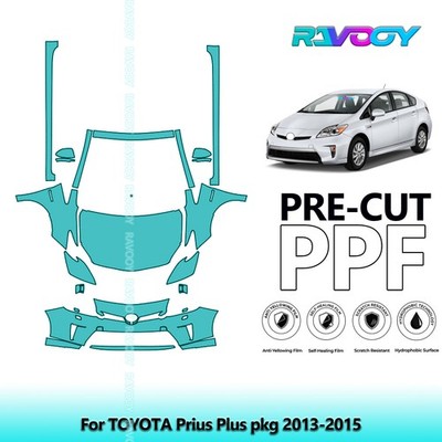 PreCut Paint Protection Film PPF For TOYOTA Prius Plus pkg 2013-2015