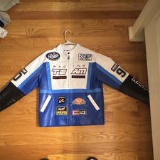 Copper Rivet NASCAR Racing Team Jacket Blue White Black Size M