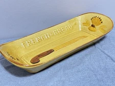 1960s Los Angeles Potteries California Yellow 16" French Bread Serving Platter