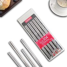Arit Estelleshows 5 Pairs Metal Chopsticks, Stainless Steel Chopsticks Silver