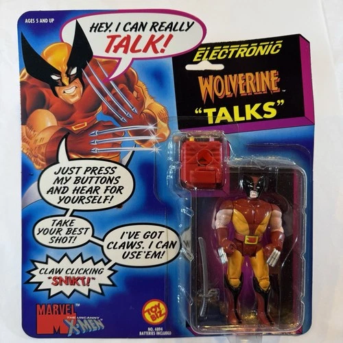 Vintage Uncanny X-Men Electronic Wolverine Talks Action Figure - Toy Biz - MOC
