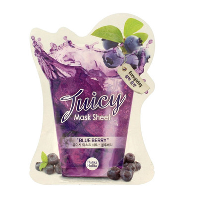8806334352936 HOLIKA HOLIKA Blueberry Juicy Mask Sheet energetyzująca maseczka z