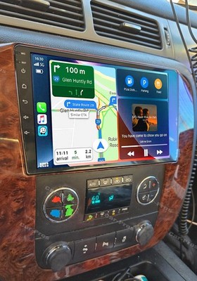For GMC Yukon Chevy Tahoe Suburban Carplay Car Stereo Radio GPS AI Voice Control