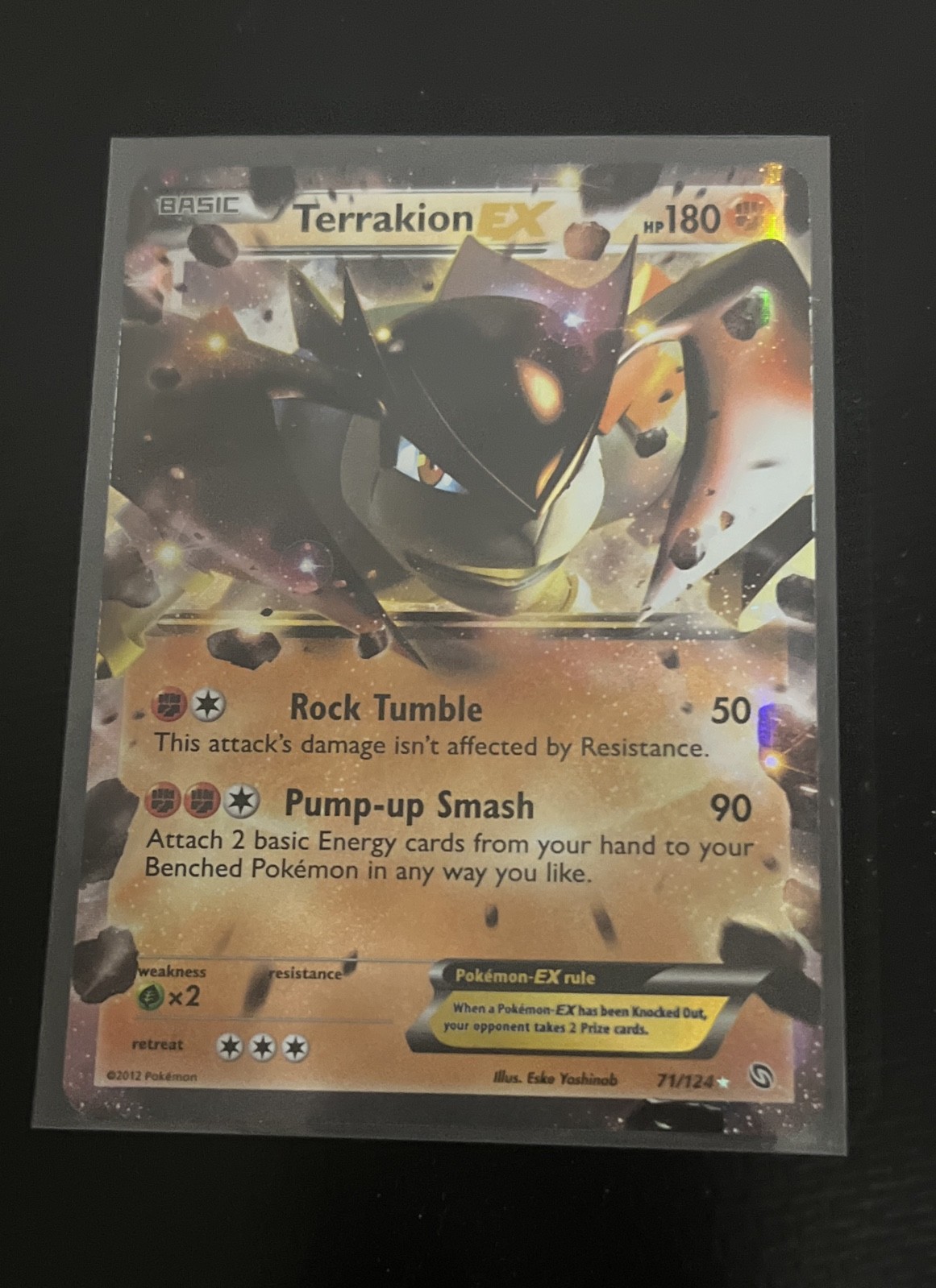 Terrakion EX 71/124 Dragons Exalted Holo