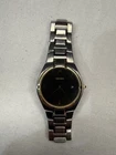 Vtg Seiko Watch Men Gold Silver Tone Day Date 7N39-0BD0 - NOT RUNNING