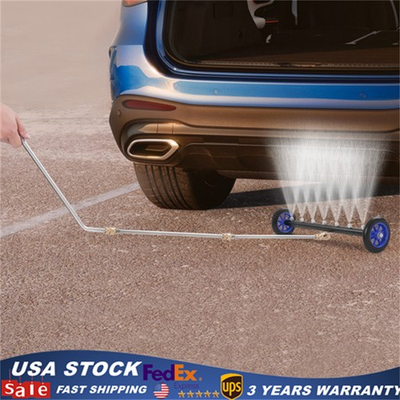 #ad 22quot; 2 in 1 Undercarriage Pressure Under Car Washer Cleaner Water Broom 7 Nozzles $51.21