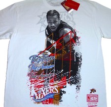 NEW ALLEN IVERSON 76ERS MITCHELL AND NESS THE ANSWER PLAYER BURST TEE SHIRT XL