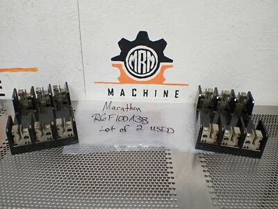 Marathon R6F100A3B Fuse Holders 600V 100A Used With Warranty (Lot of 2)