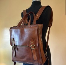 I Medici Italy Genuine Leather Treviso Vertical Back Back Briefcase