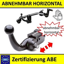Anhängerkupplung abnehmbar horizontal für Skoda Citigo 2012-