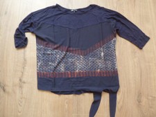 Blusen Shirt 3/4 Arm von Didi Hollandmode in dunkelblau mit Muster Gr. Xl neu