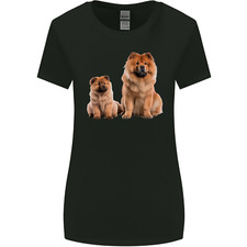 T-Shirt Donna A Taglio Ampio Con Cucciolo Di Chow Chow