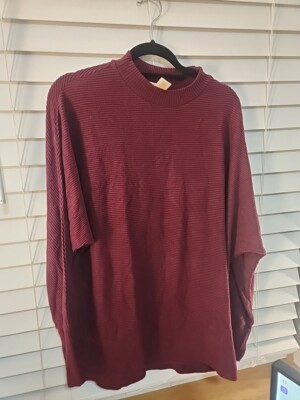 Matty M Women s Maroon Sweater Top XL 93608
