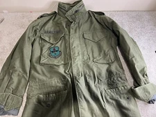 VINTAGE Alpha US Air Force Coat Cold Weather Field Jacket Parka Size Small Long