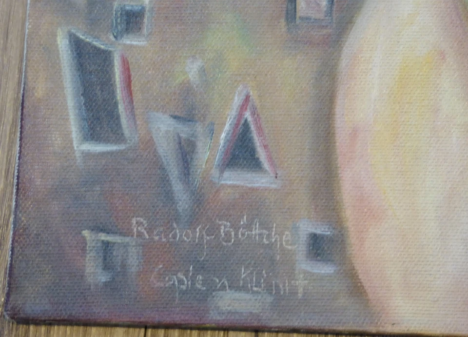 Rudolf Bötche Hommage Gustav Klimt #1 Acryl 50x60cm Unikat! - Bild 3 von 4