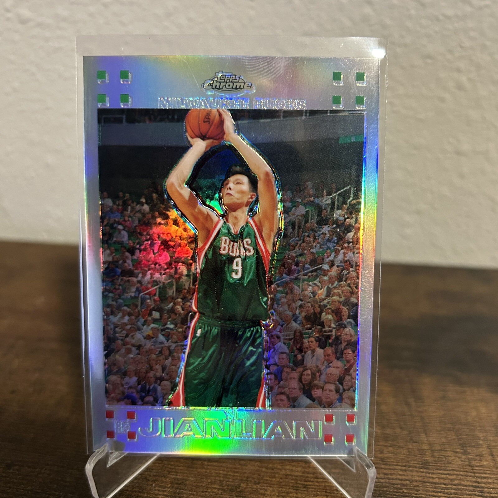 2007-08 Topps Chrome Yi Jianlian Rookie Refractor /1499 HS