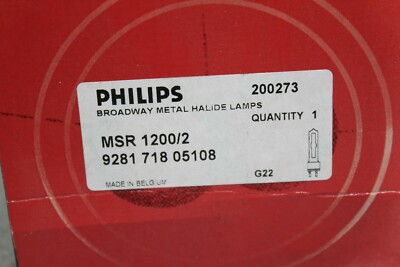Philips MSR 1200 Broadway Metal Halide Lamp G22 1200w 5900°k Philips MSR 1200 Broadway Metal Halide Lamp G22 1200w 5900°k
