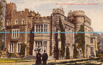 R477266 Mr and Mrs Gladstone at Hawarden Castle Valentines Serie