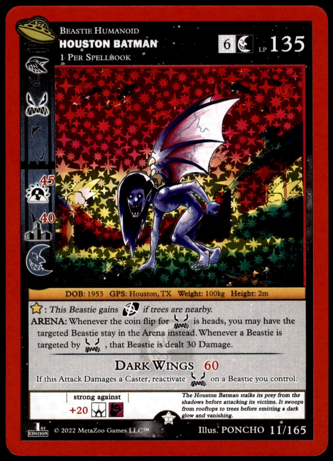 Houston Batman Full Holo Metazoo Singles UFO eBay