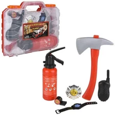 RI  6 Piece Firefighter Role Play Set with Carrying Case