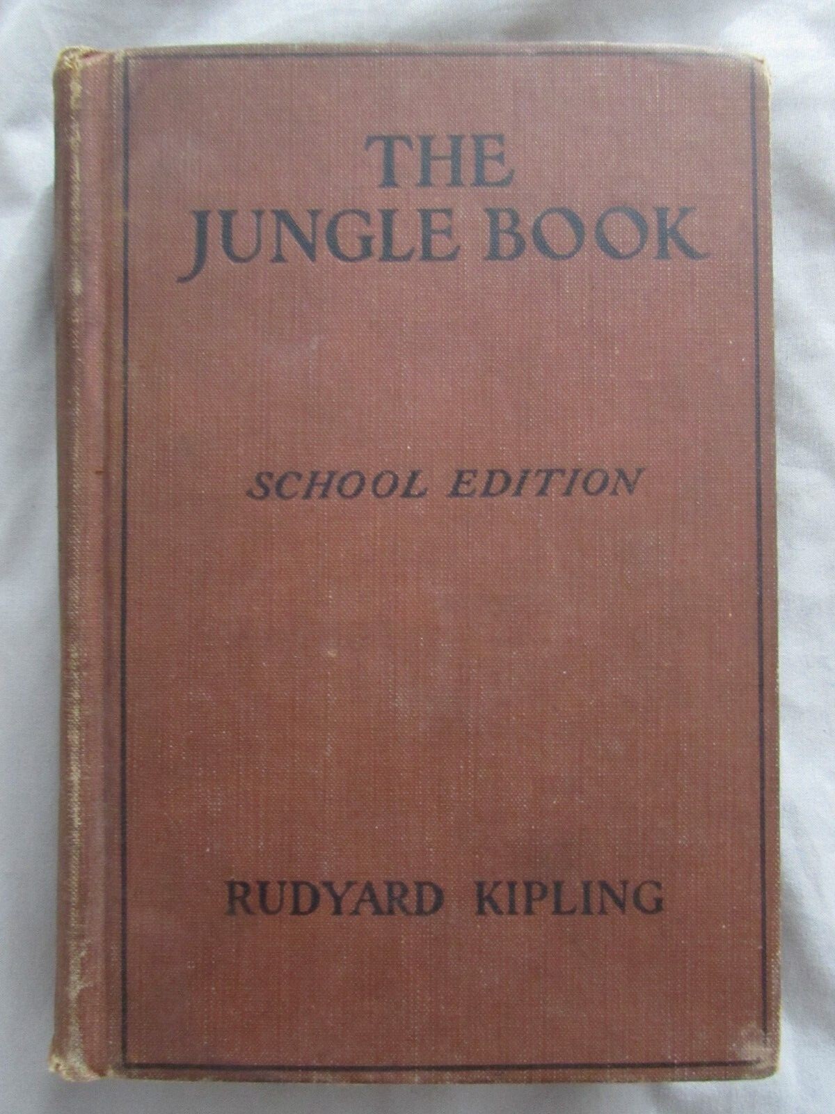 The Jungle Book Rudyard Kipling School Edition Book Vintage Rare Antique Classic