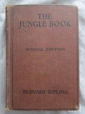 The Jungle Book Rudyard Kipling School Edition Book Vintage Rare Antique Classic