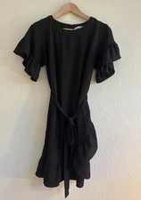 Collective concepts Women’s Black Flounce Dress Size M