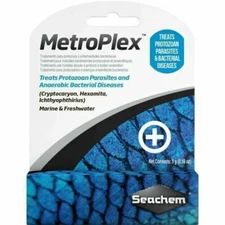 SEACHEM METROPLEX ANTI-PARASITIC & BACTERIAL AQUARIUM FISH MEDICATION 5 GM