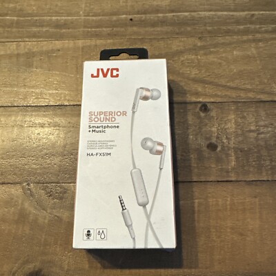 JVC HAFX38M MARSHMALLOW IN-EAR KOPFHÖRER MIT FERNBEDIENUNG & MIKROFON - ROSE WHITE HA-FX51M