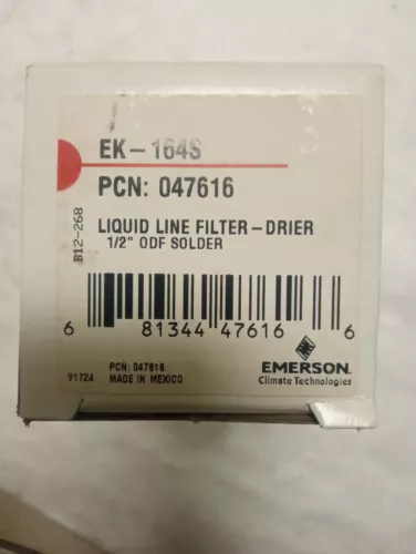 Emerson Flow Controls EK Series Liquid Line Filter-Drier EK-164S New In Box!!!!!