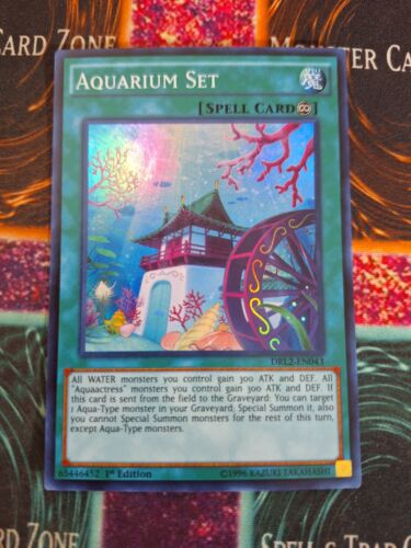 Yu-Gi-Oh! TCG Aquarium Set DRL2-EN043 Super Rare 1st Edition Near Mint - Picture 1 of 4