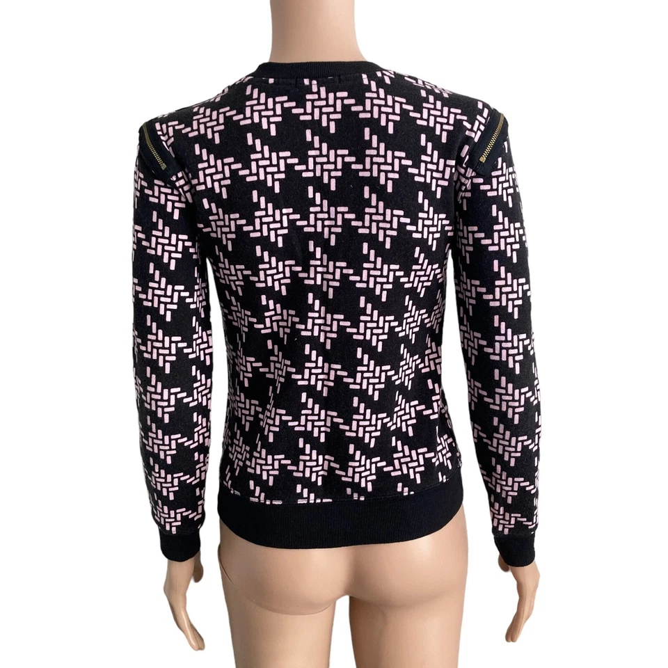 Sudadera Isaac Mizrahi Mujer Mediana Negra Rosa Elastizada Foto 2 de 4