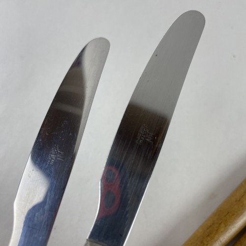 Karlsson & Nilsson KN Rostfri Sweden Cocktail Knife Set, 5 Knives + Holder, MCM - Picture 14 of 24