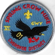 2001 Spring Cow Hike Cherokee District VI GWY GRY Bdr. [MX-8298]