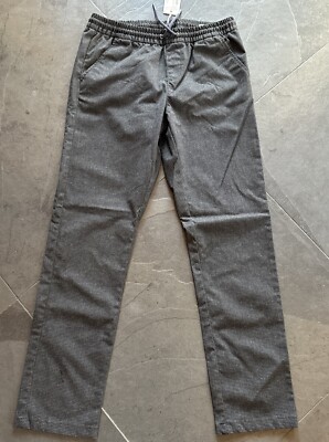 Tom Tailor Jungen Stoff Chino Hose Gr:164  NEU Gummibund Anthrazit Elasthan