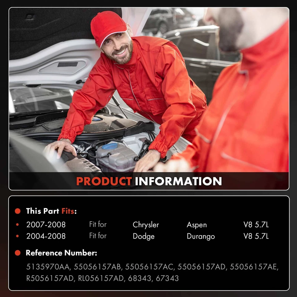 Compresor de aire acondicionado con polea de 7 ranuras para Dodge Durango 04-08 Chrysler Aspen 07-08 Foto 2 de 4