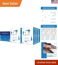 Sustainable 20 lb Copy Paper, 8.5 x 11, 4000 Sheets - 99.99% Jam-Free Guarantee