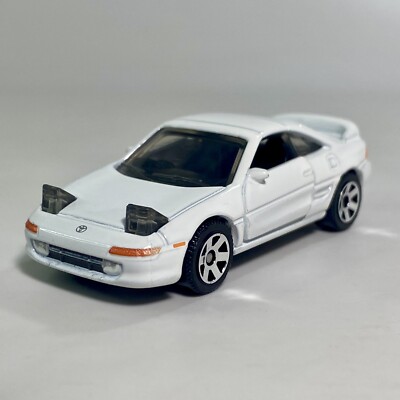 1990 Toyota MR2 White 1:64 Scale Diecast Diorama Model Car #47 Lights Up RHD