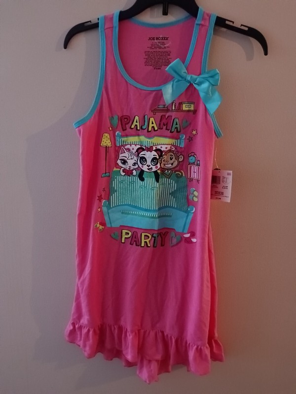 Girls Joe Boxer Summer Nightgown - Size L (10/12) - New With Tags