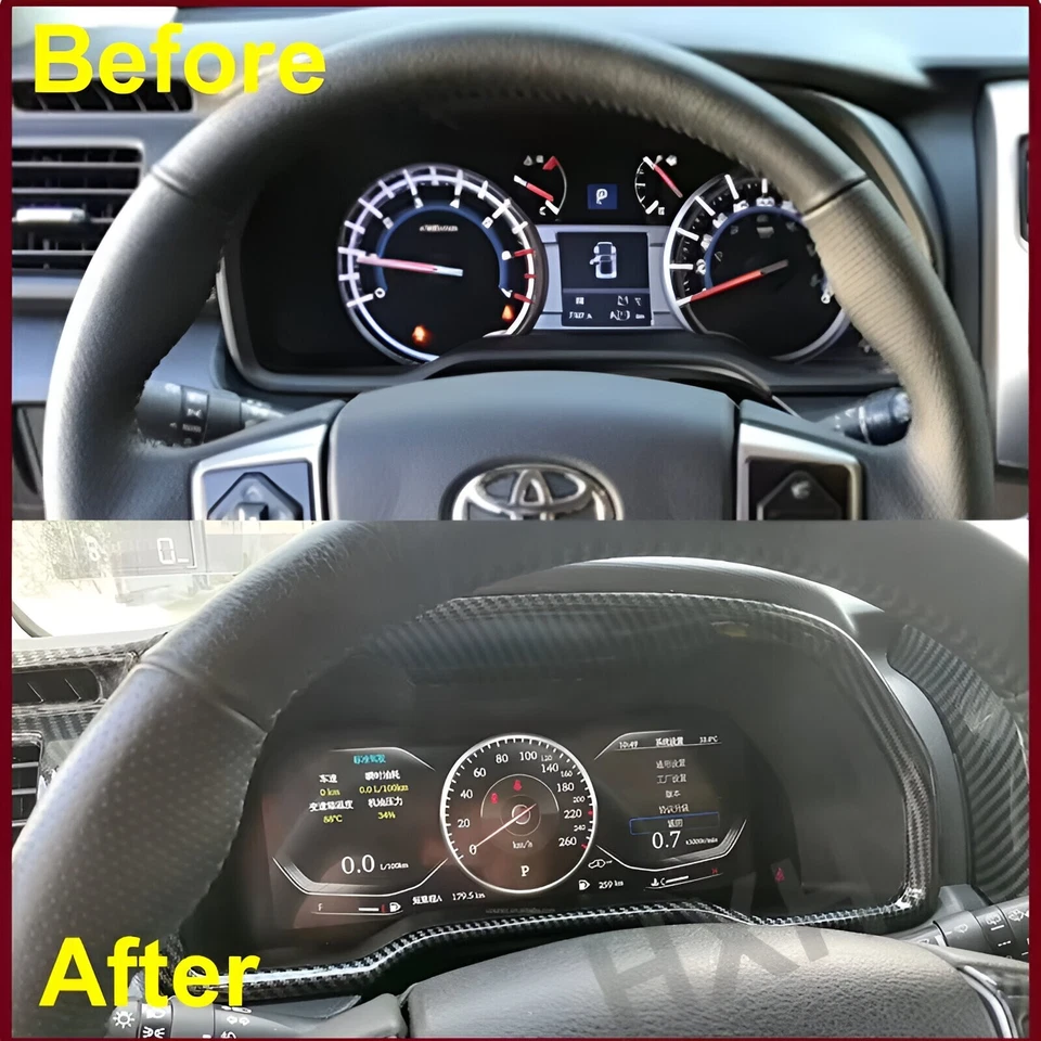 Medidor digital cluster instrumento velocímetro LCD para Toyota 4Runner 2010-2022 - Imagem 4 de 4