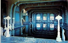 Interior Roman Pool Hearst San Simeon State California CA Postcard VTG UNP