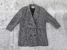 Studio C Women Long Coat Wool Blend Warm Winter Jacket Made in USA Size L