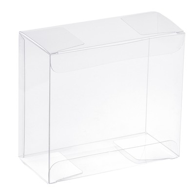 Kunststoff Einzelhandelsboxen 100x50x100mm, mit Schutzfolie klar für Süßigkeiten 10 Stück
