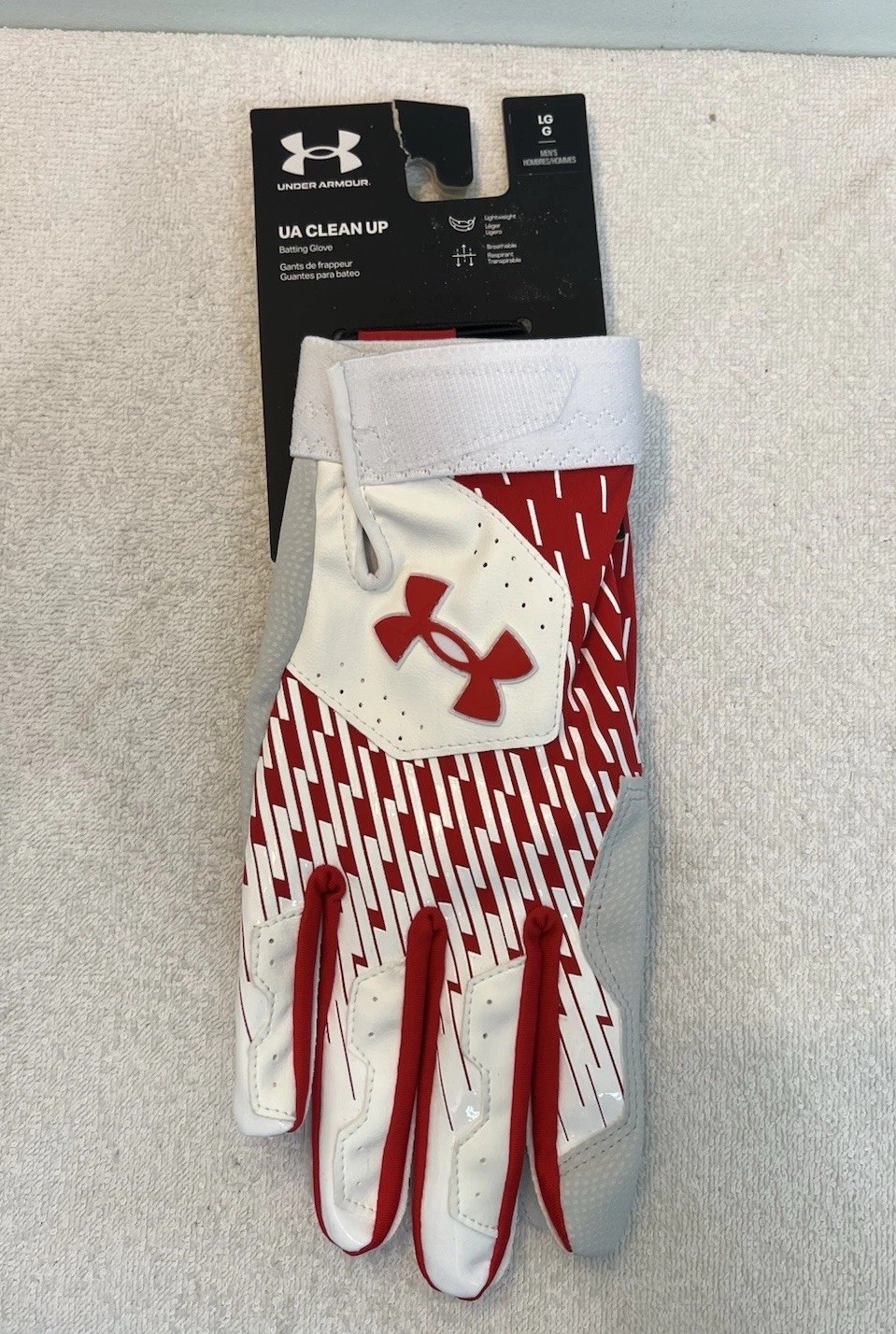 NWT - Under Armour  - Adult Men's Batting Gloves  - Baseball / Softball - Large