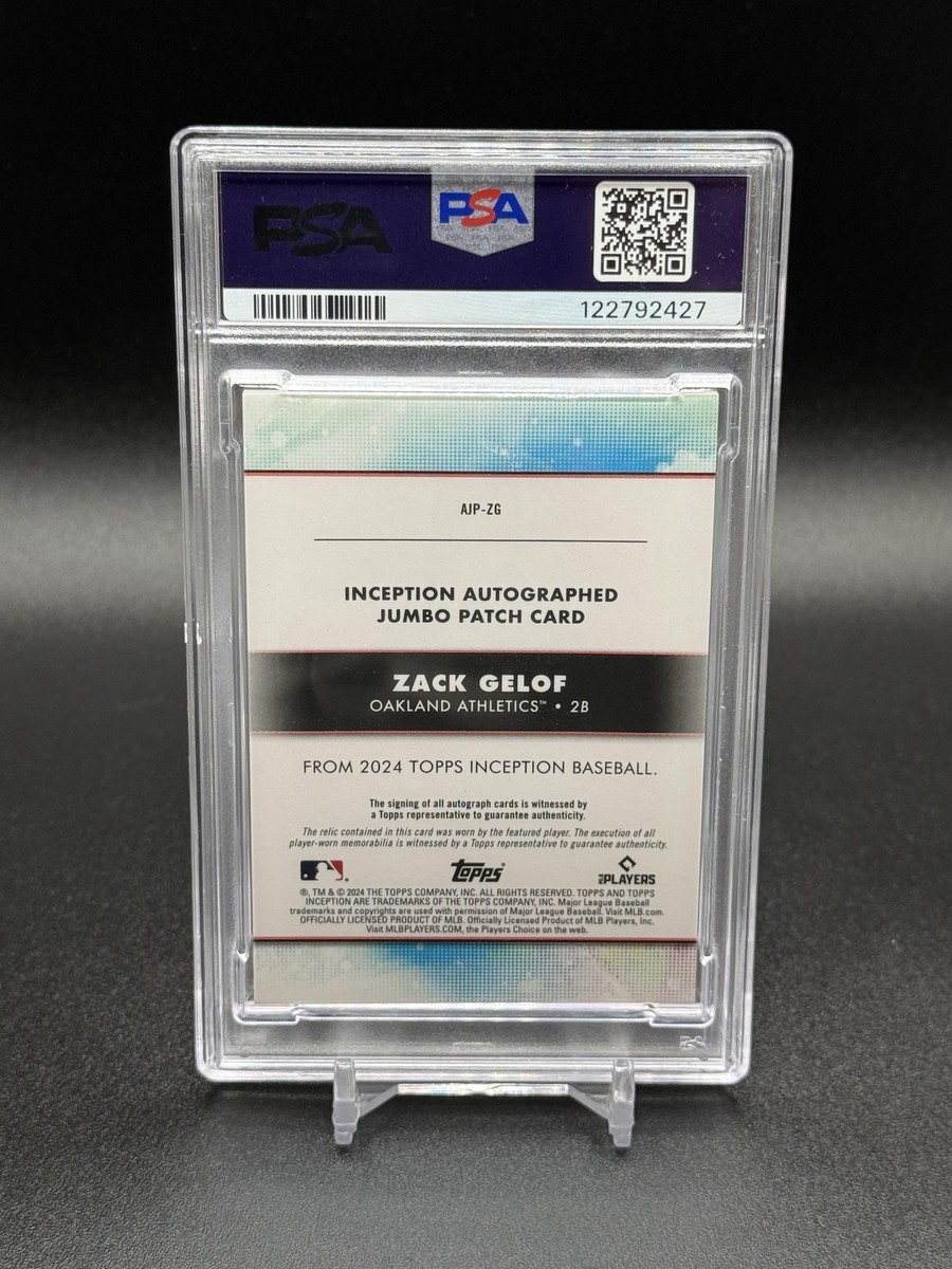 2024 Topps Inception - Autographed Jumbo Patches Zack Gelof #AJP