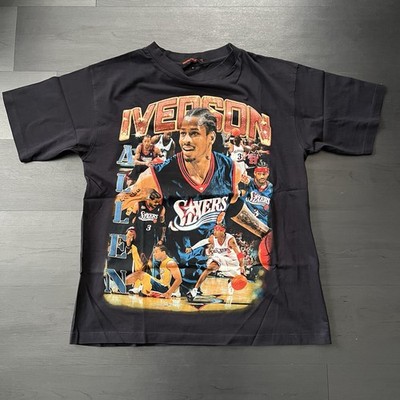 Marino Morwood X Allen Iverson  The Answer  Vintage Rap Tee T-Shirt Size L Large